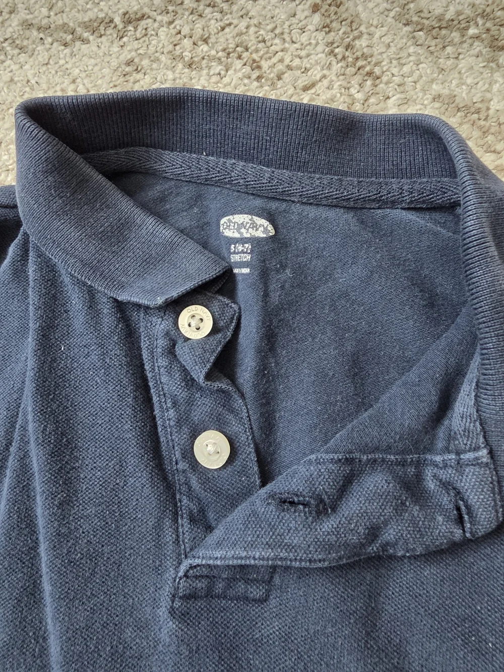 The Children's Place Navy & Dark Blue Long Sleeve Polo Tops